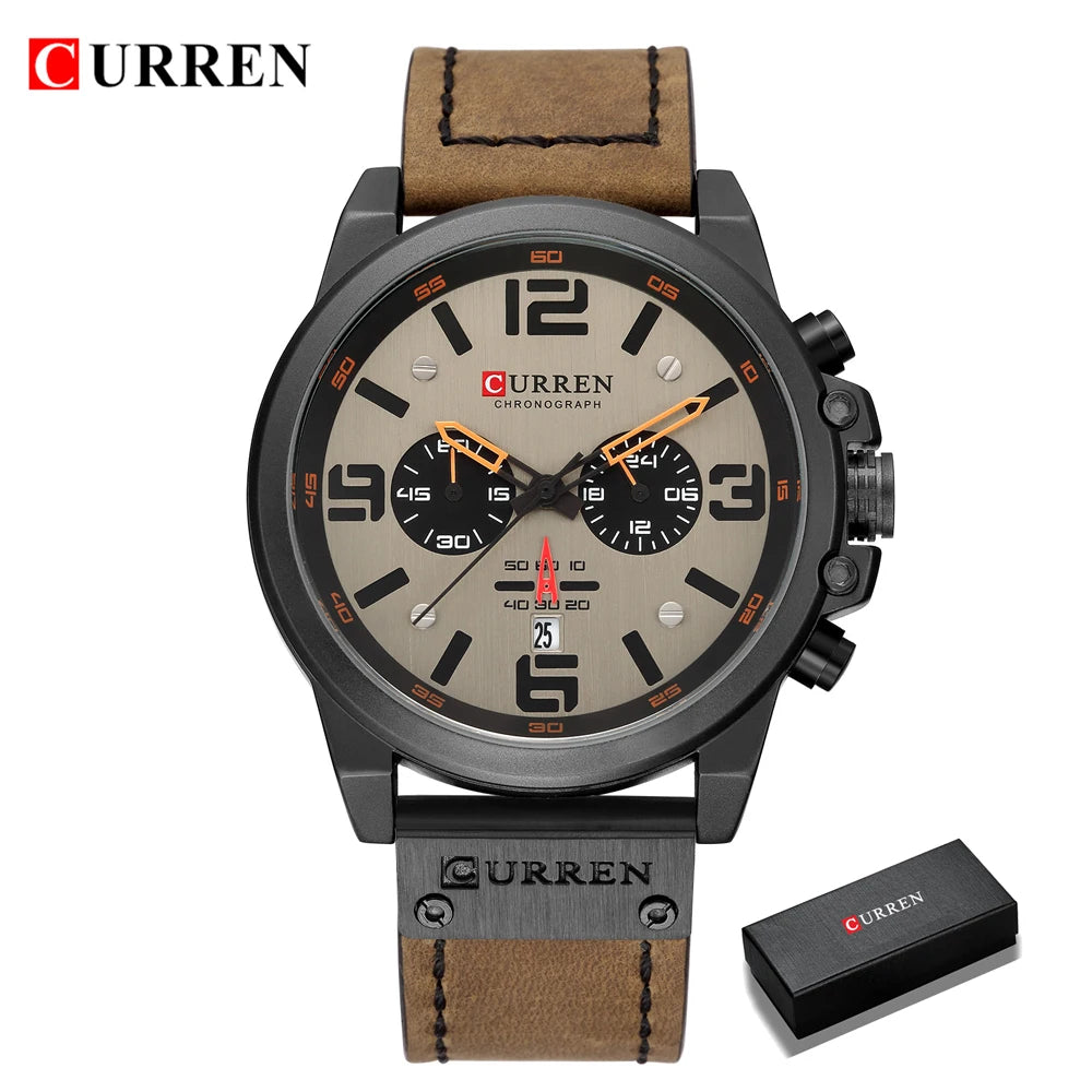 Men's Luxury Quartz Watch – Curren Fashion Sport & Business Wristwatch