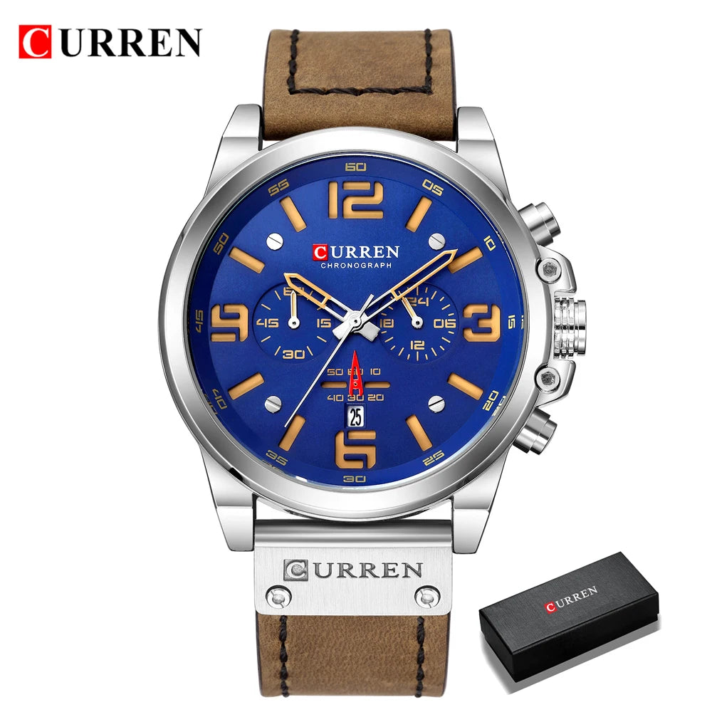 Men's Luxury Quartz Watch – Curren Fashion Sport & Business Wristwatch