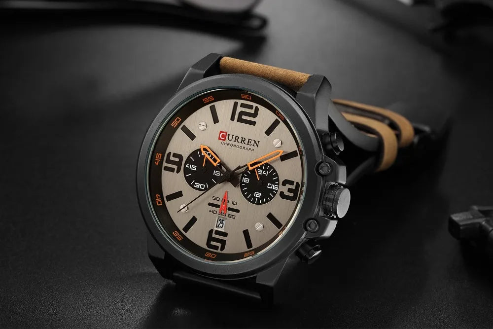 Men's Luxury Quartz Watch – Curren Fashion Sport & Business Wristwatch