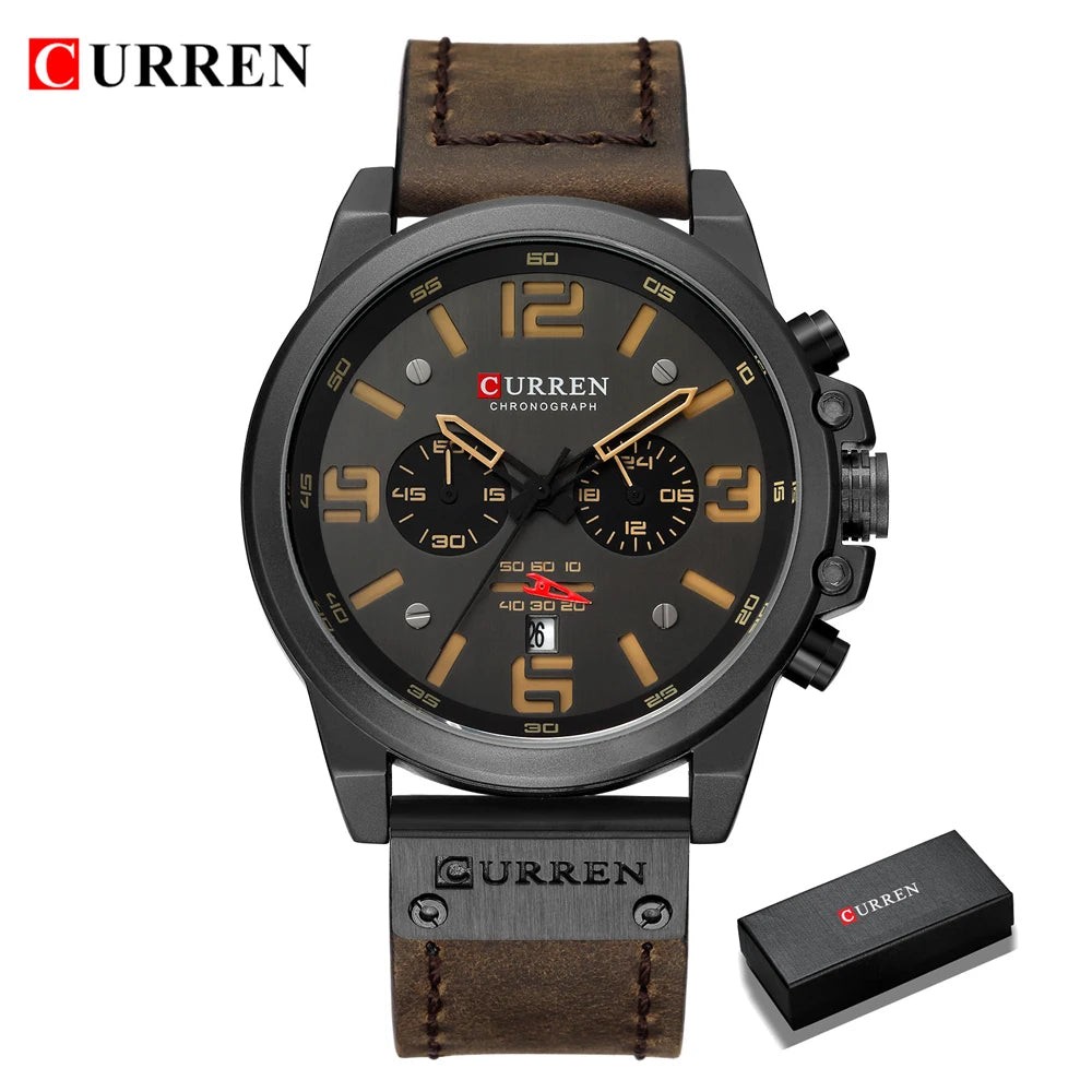 Men's Luxury Quartz Watch – Curren Fashion Sport & Business Wristwatch
