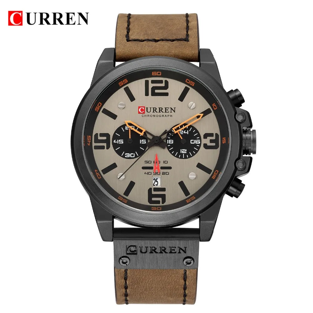 Men's Luxury Quartz Watch – Curren Fashion Sport & Business Wristwatch