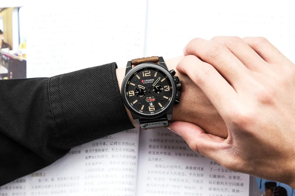 Men's Luxury Quartz Watch – Curren Fashion Sport & Business Wristwatch
