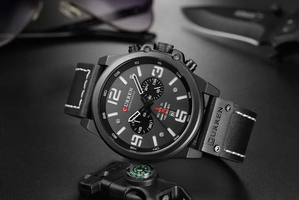 Men's Luxury Quartz Watch – Curren Fashion Sport & Business Wristwatch