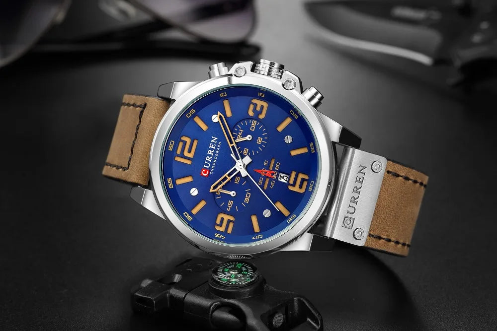 Men's Luxury Quartz Watch – Curren Fashion Sport & Business Wristwatch