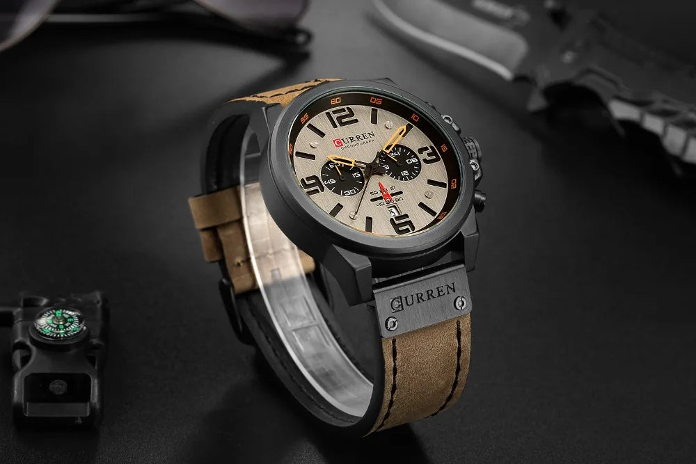 Men's Luxury Quartz Watch – Curren Fashion Sport & Business Wristwatch
