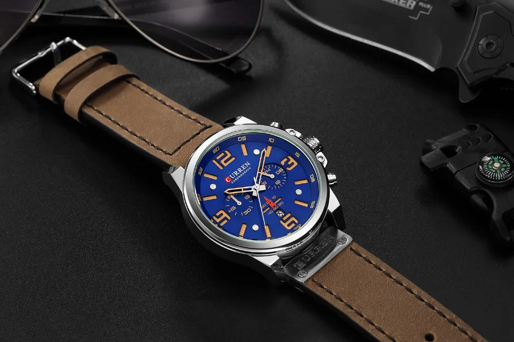 Men's Luxury Quartz Watch – Curren Fashion Sport & Business Wristwatch