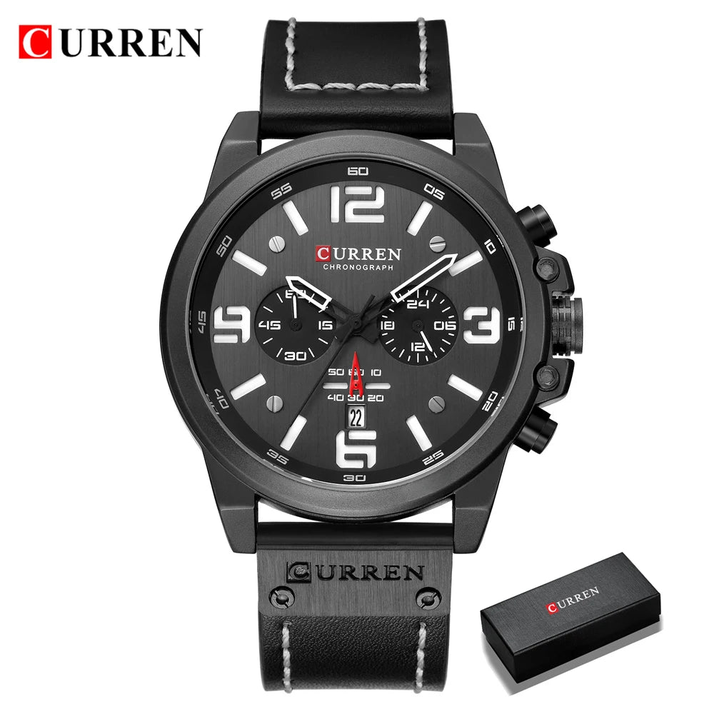 Men's Luxury Quartz Watch – Curren Fashion Sport & Business Wristwatch