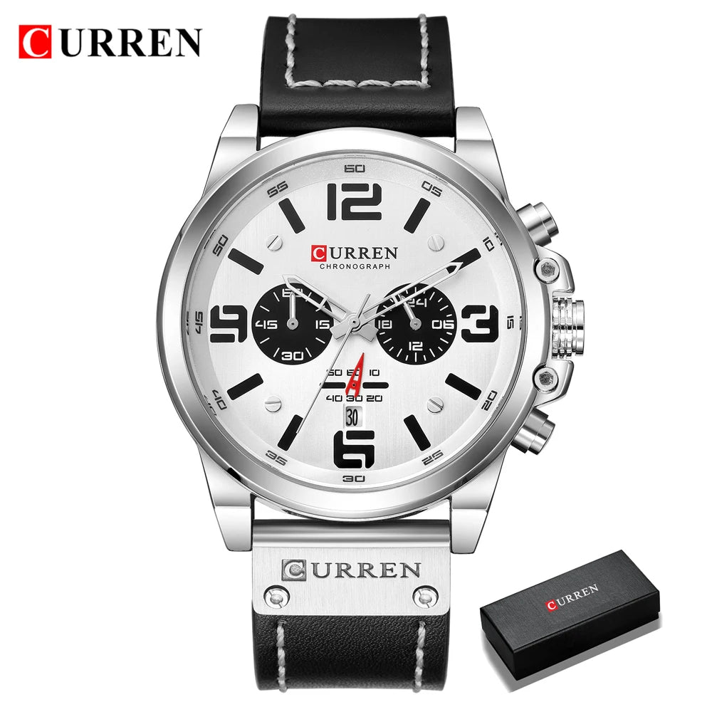 Men's Luxury Quartz Watch – Curren Fashion Sport & Business Wristwatch
