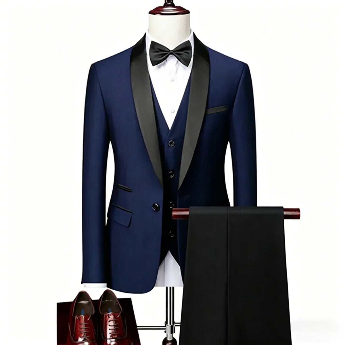Gala Men’s 3-Piece Tuxedo with Shawl Lapels