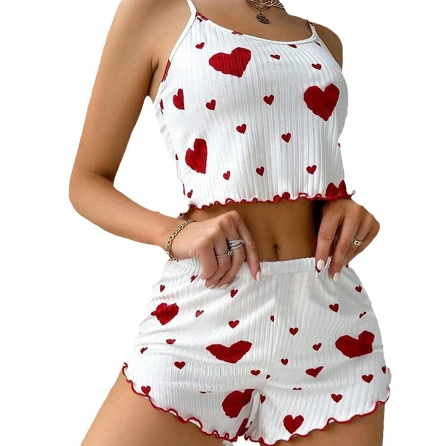 Women's Summer Sleepwear Set – Tank Top & Shorts, S–XL