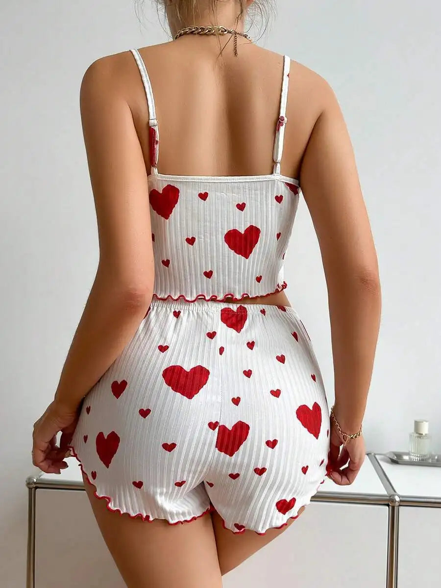 Women's Summer Sleepwear Set – Tank Top & Shorts, S–XL