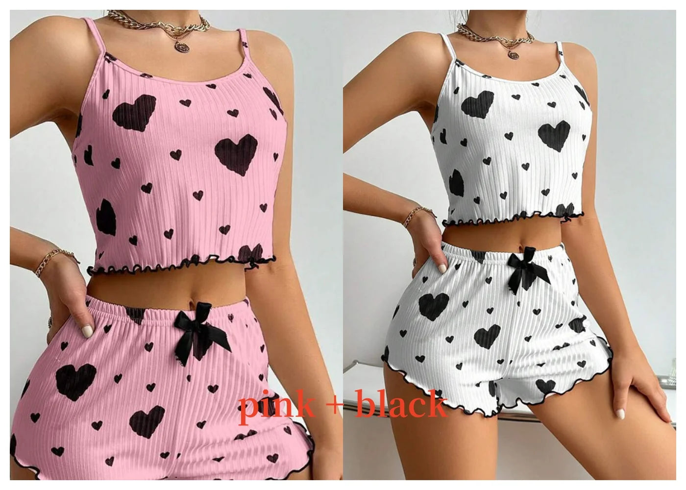 Women's Summer Sleepwear Set – Tank Top & Shorts, S–XL