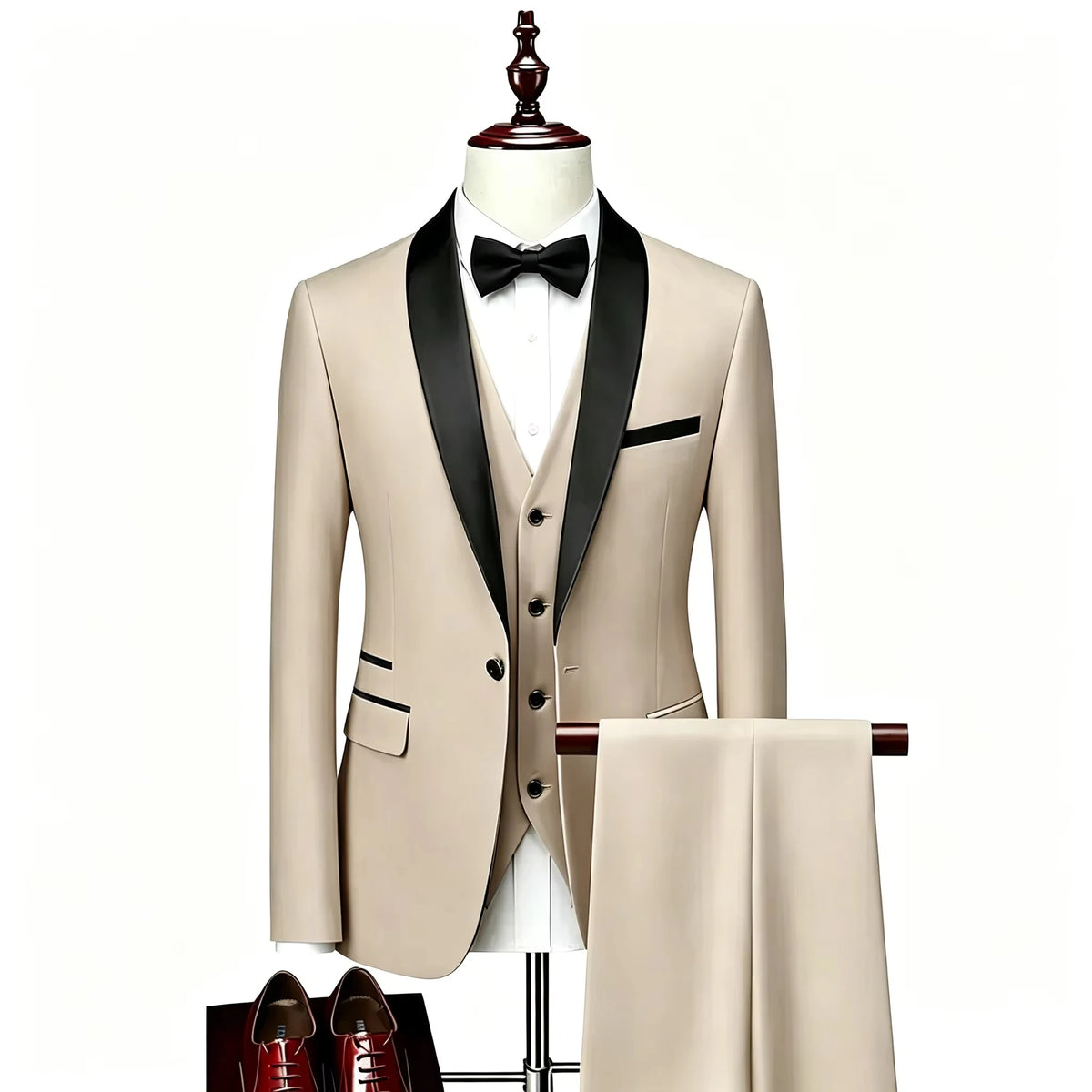 Gala Men’s 3-Piece Tuxedo with Shawl Lapels