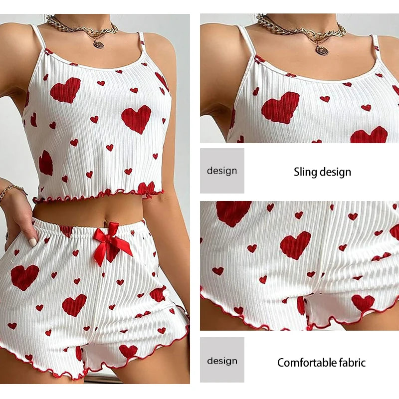 Women's Summer Sleepwear Set – Tank Top & Shorts, S–XL