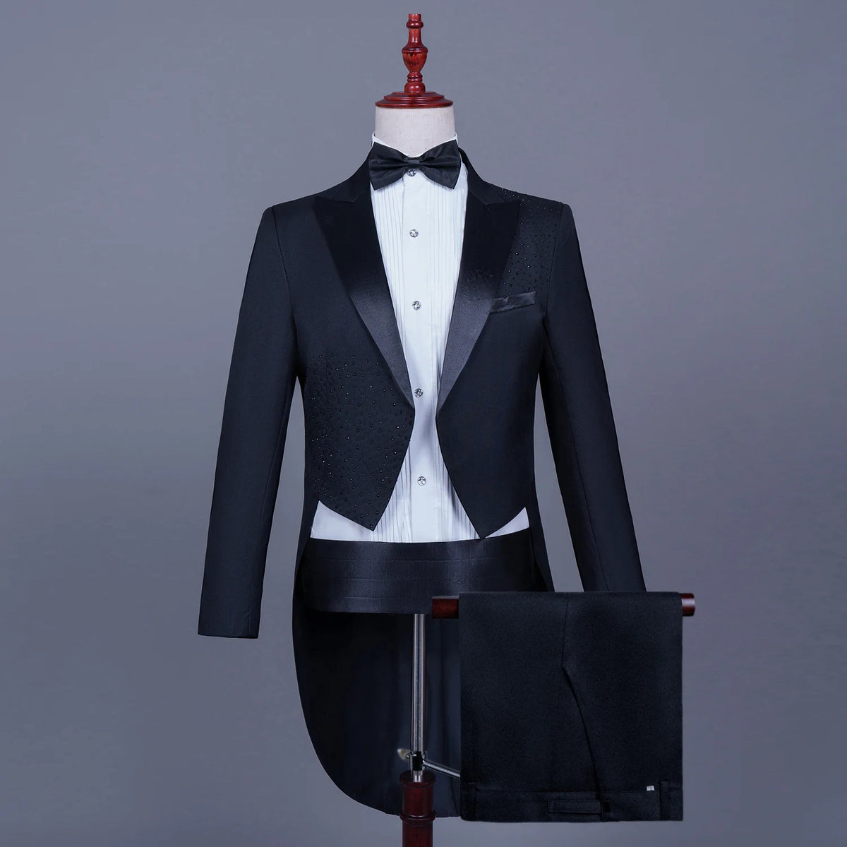 Spotlight Men’s Embellished Slim-Fit Tuxedo