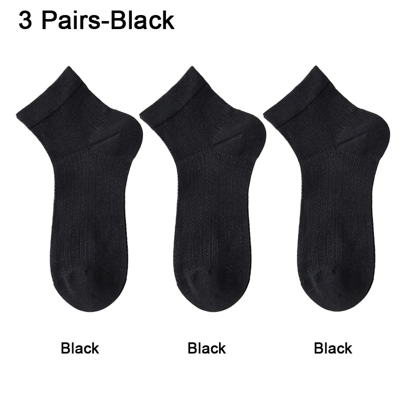 Women's Silk Ankle Socks – Hollow Mesh, Breathable, 1/3/6 Pairs