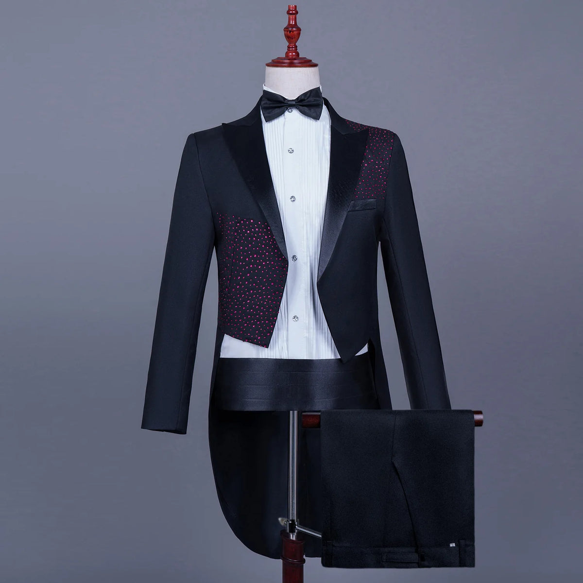 Spotlight Men’s Embellished Slim-Fit Tuxedo