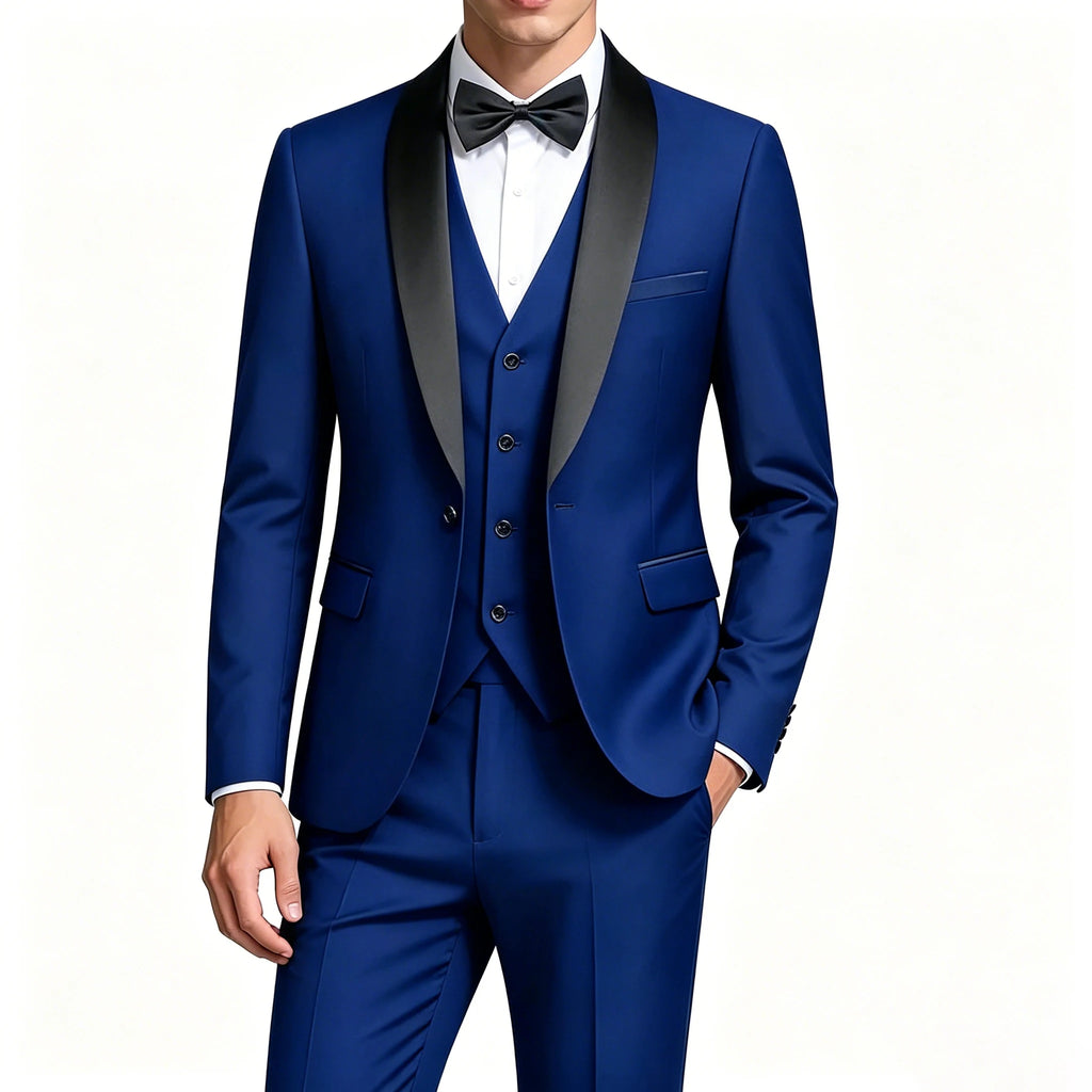 Gala Men’s 3-Piece Tuxedo with Shawl Lapels