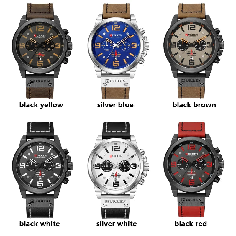Men's Luxury Quartz Watch – Curren Fashion Sport & Business Wristwatch