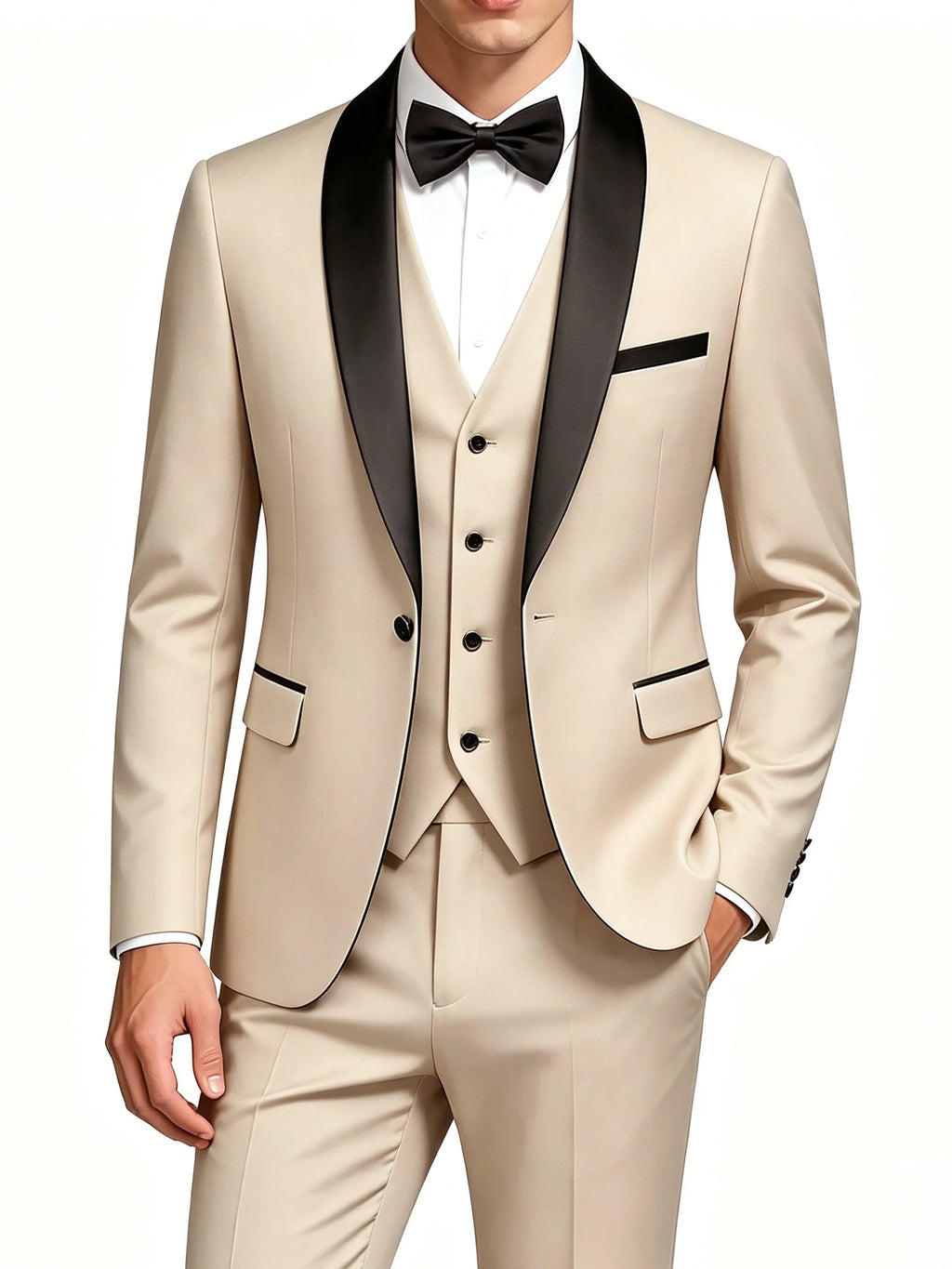 Gala Men’s 3-Piece Tuxedo with Shawl Lapels