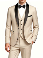 Gala Men’s 3-Piece Tuxedo with Shawl Lapels