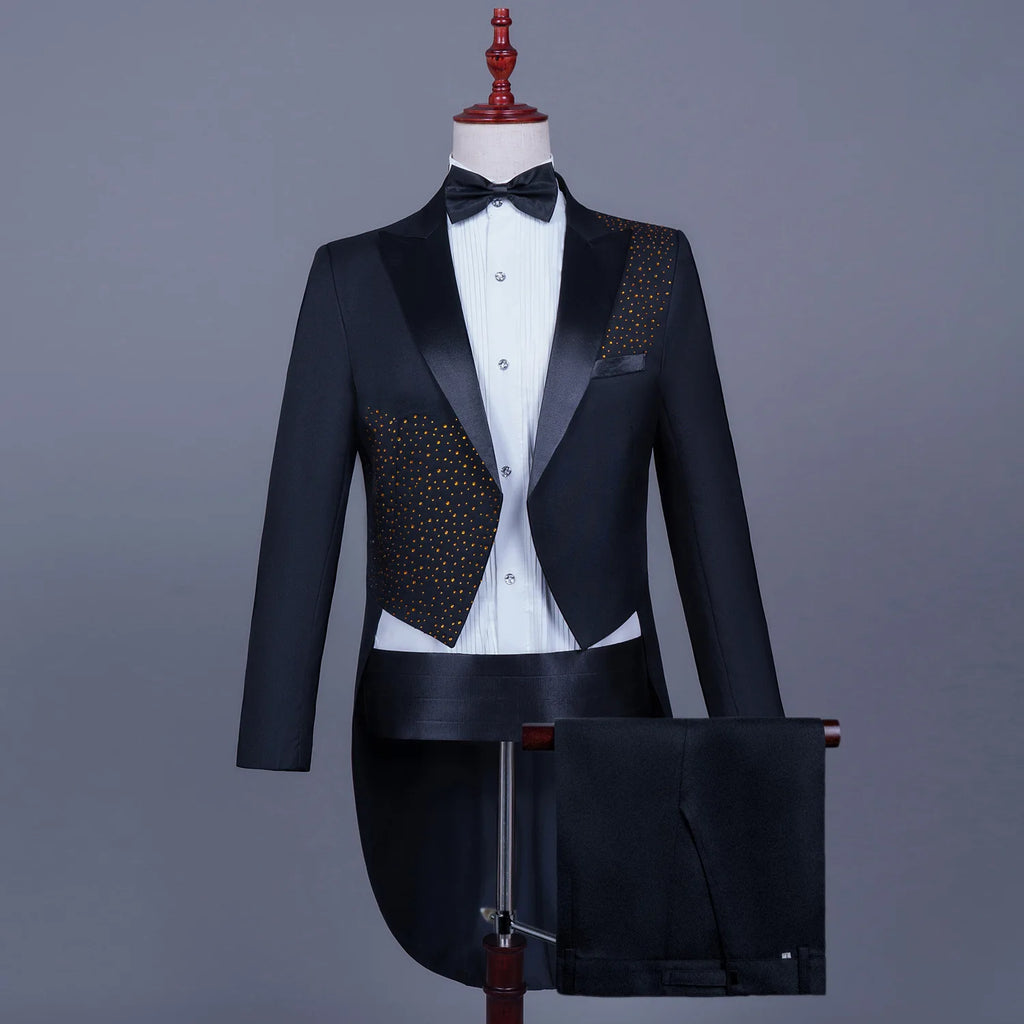 Spotlight Men’s Embellished Slim-Fit Tuxedo