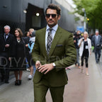 Men’s Slim-Fit Light Grey Suit, Jacket & Trousers