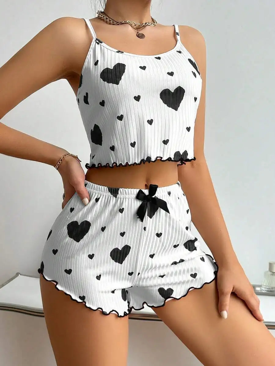 Women's Summer Sleepwear Set – Tank Top & Shorts, S–XL