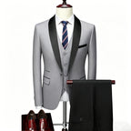 Gala Men’s 3-Piece Tuxedo with Shawl Lapels
