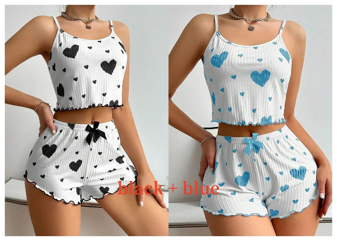 Women's Summer Sleepwear Set – Tank Top & Shorts, S–XL