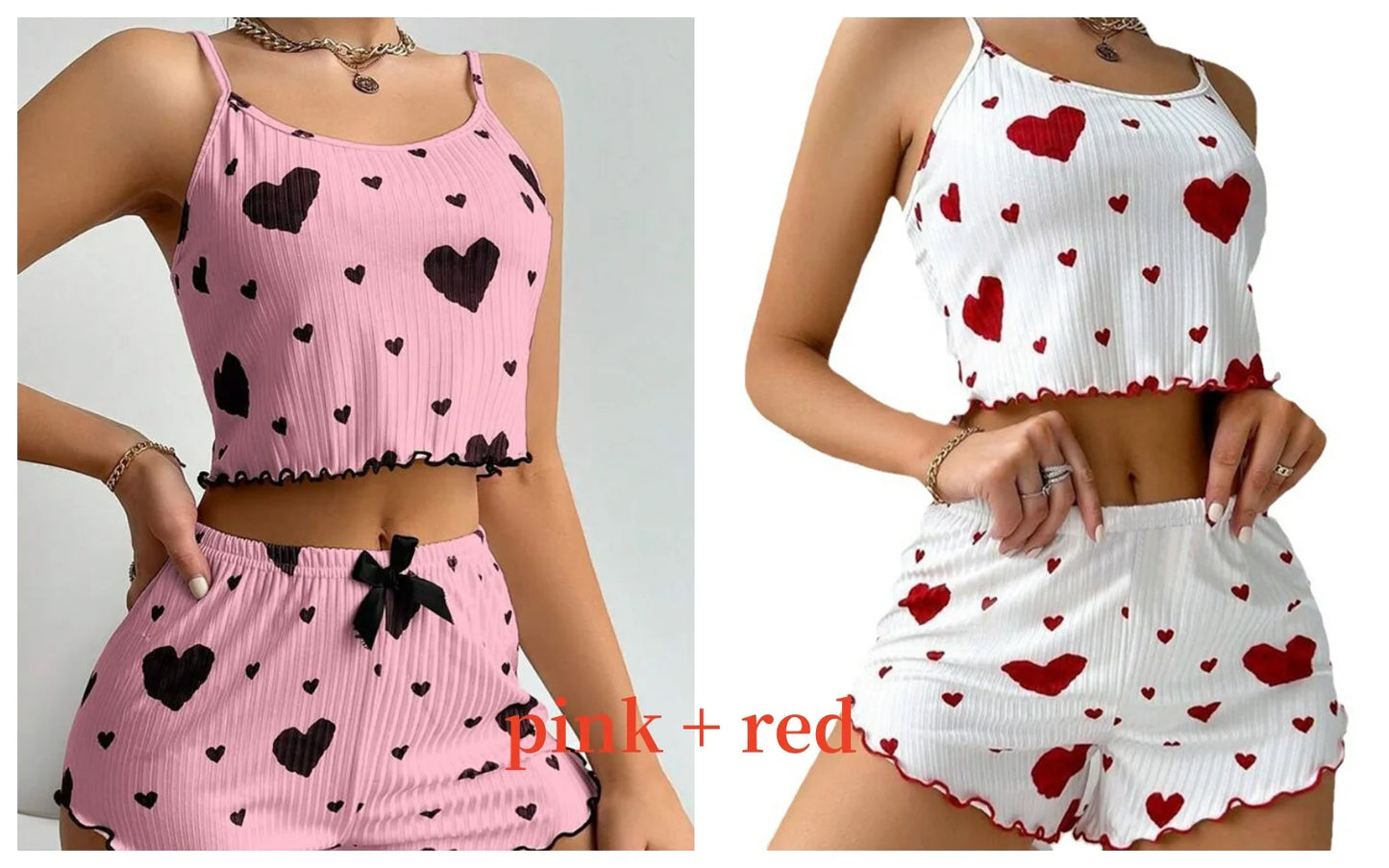 Women's Summer Sleepwear Set – Tank Top & Shorts, S–XL