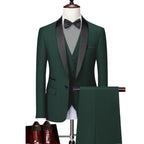 Gala Men’s 3-Piece Tuxedo with Shawl Lapels