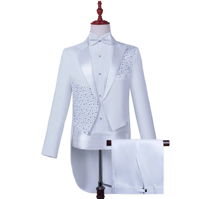 Spotlight Men’s Embellished Slim-Fit Tuxedo