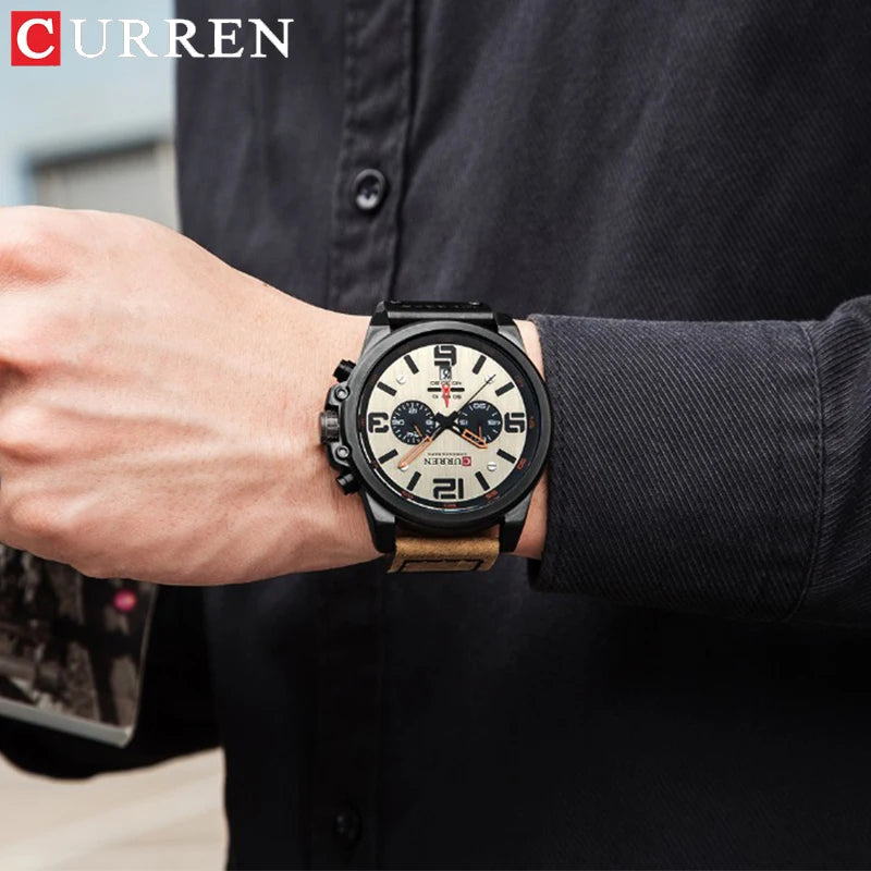 Men's Luxury Quartz Watch – Curren Fashion Sport & Business Wristwatch