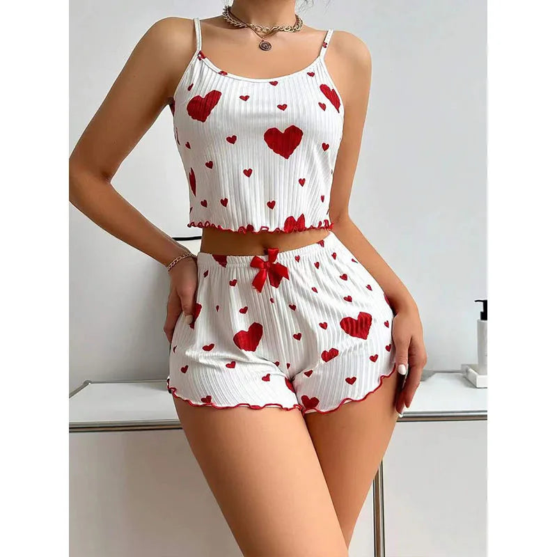 Women's Summer Sleepwear Set – Tank Top & Shorts, S–XL