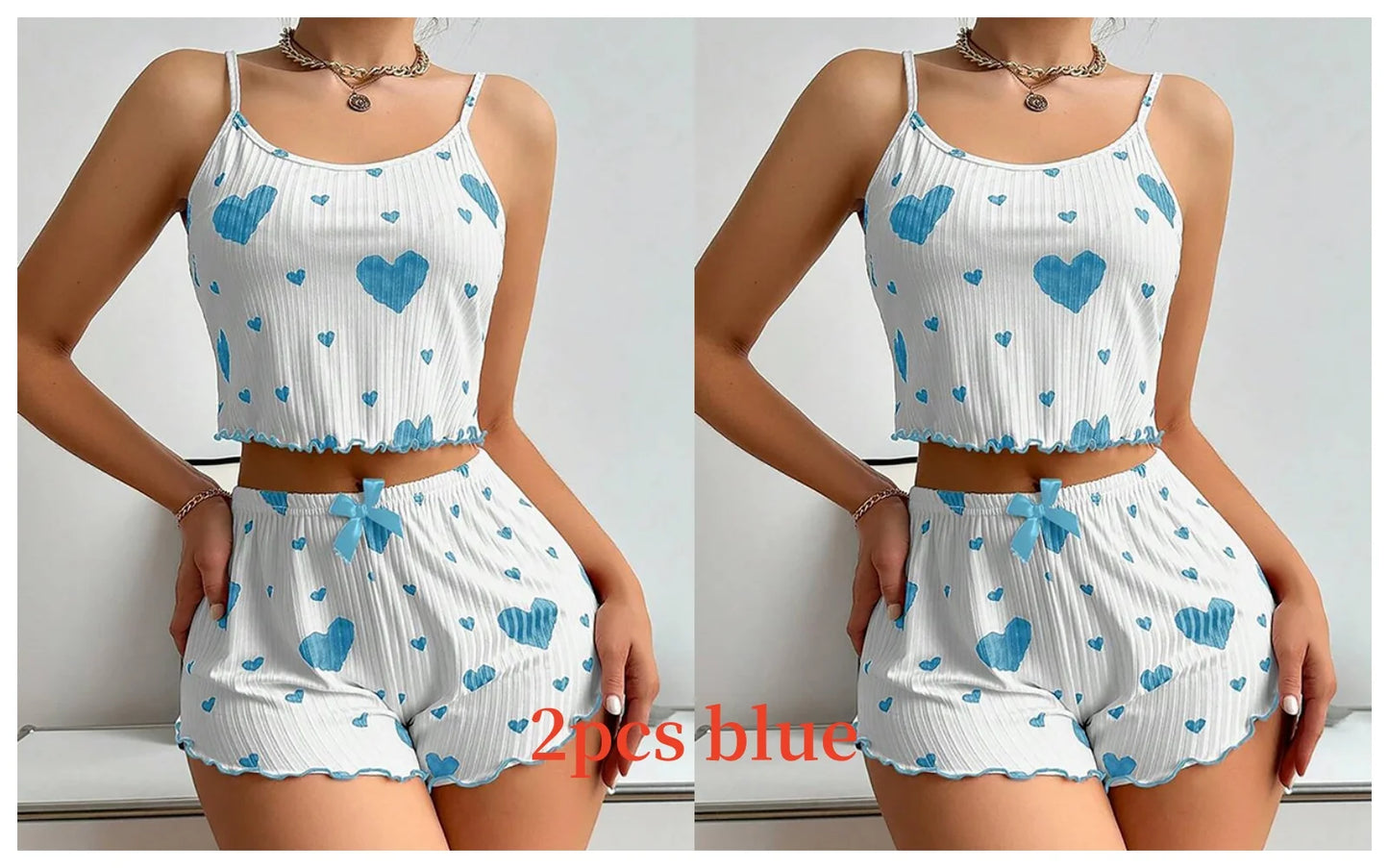 Women's Summer Sleepwear Set – Tank Top & Shorts, S–XL