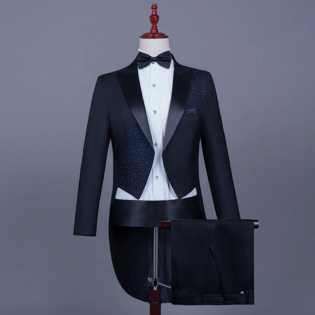 Spotlight Men’s Embellished Slim-Fit Tuxedo