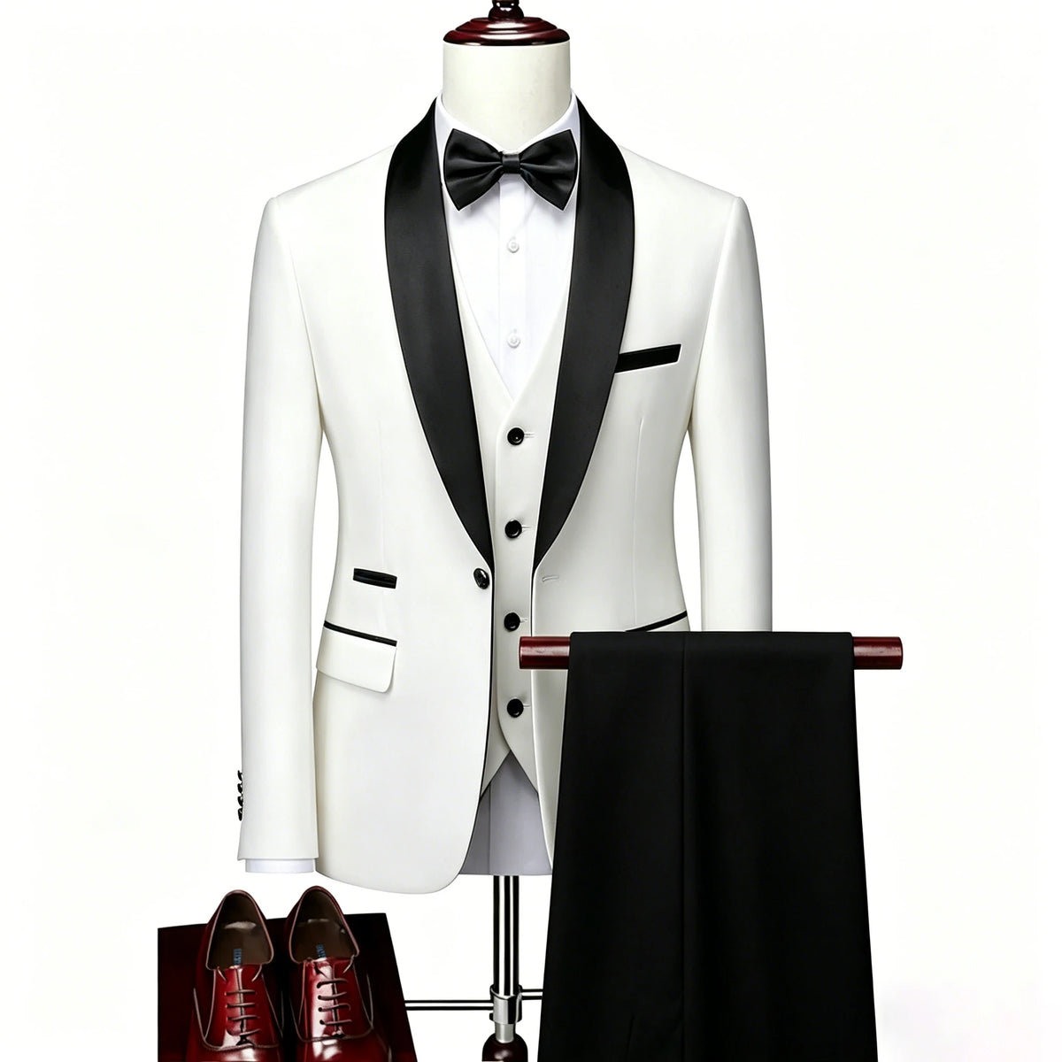 Gala Men’s 3-Piece Tuxedo with Shawl Lapels