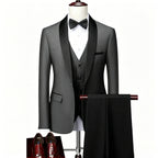Gala Men’s 3-Piece Tuxedo with Shawl Lapels