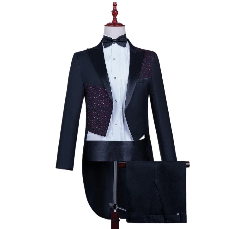 Spotlight Men’s Embellished Slim-Fit Tuxedo