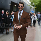 Men’s Slim-Fit Light Grey Suit, Jacket & Trousers