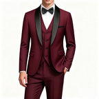 Gala Men’s 3-Piece Tuxedo with Shawl Lapels