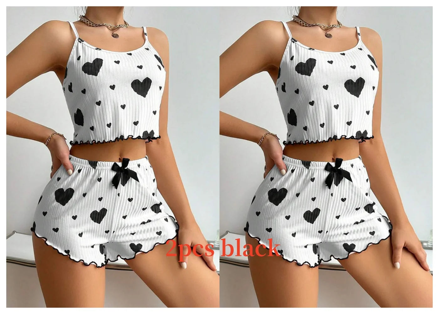 Women's Summer Sleepwear Set – Tank Top & Shorts, S–XL