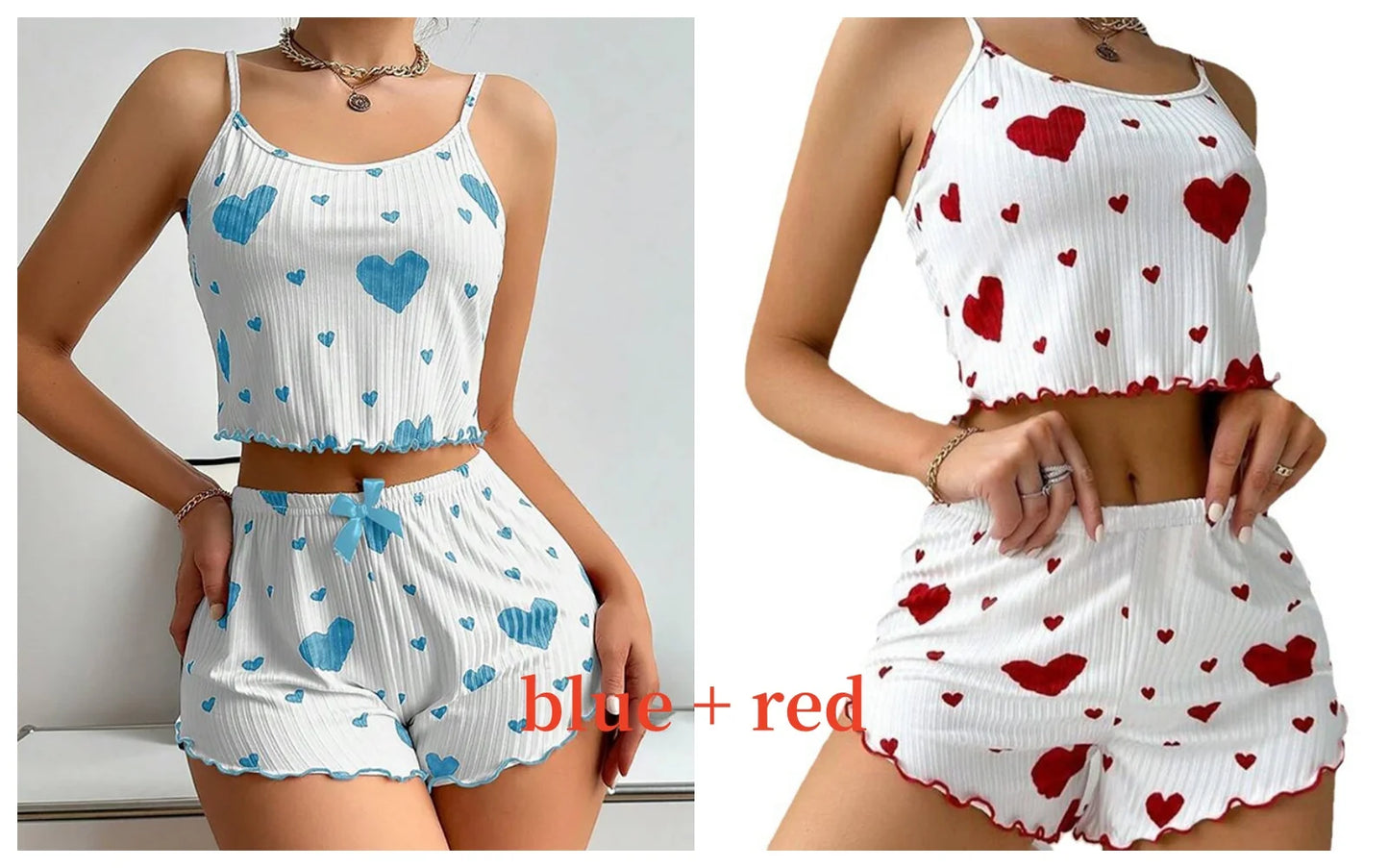 Women's Summer Sleepwear Set – Tank Top & Shorts, S–XL